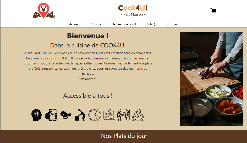 Aperçu du site Cook4U